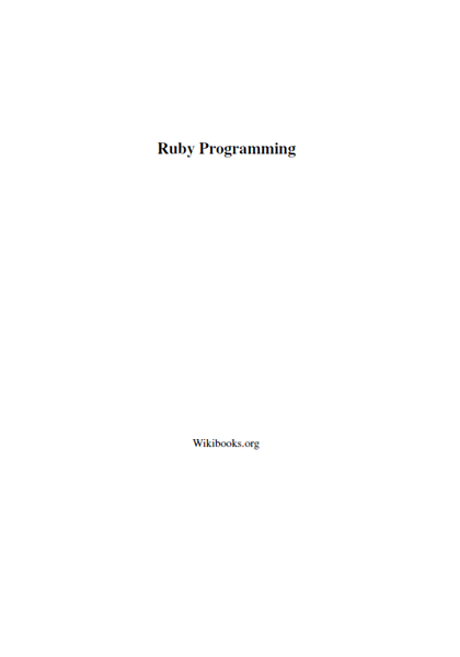 Ruby Programming 
